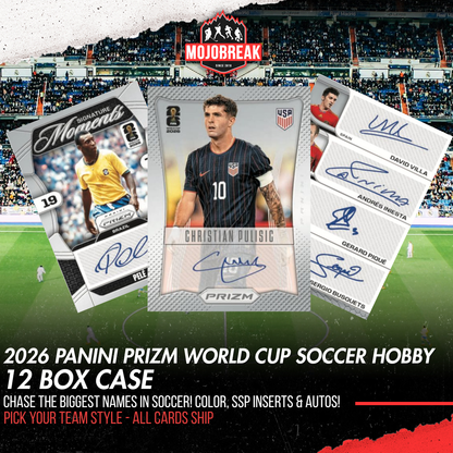 2026 Panini Prizm FIFA World Cup Soccer Hobby 12 Box Case Pick Your Team #5