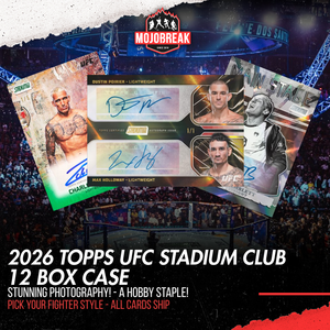 2026 Topps UFC Stadium Club Hobby 12 Box Case Pick Your Fighter #1