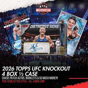 2026 Topps UFC Knockout Hobby 4 Box Half Case Pick Your Letter #2