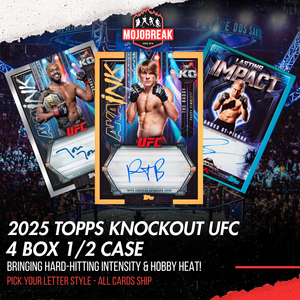 2025 Topps Knockout UFC Hobby 4 Box Pick Your Letter #8