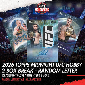 2026 Topps UFC Midnight 2 Box Random Letter #2