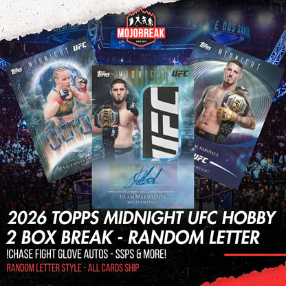 2026 Topps UFC Midnight 2 Box Random Letter #3