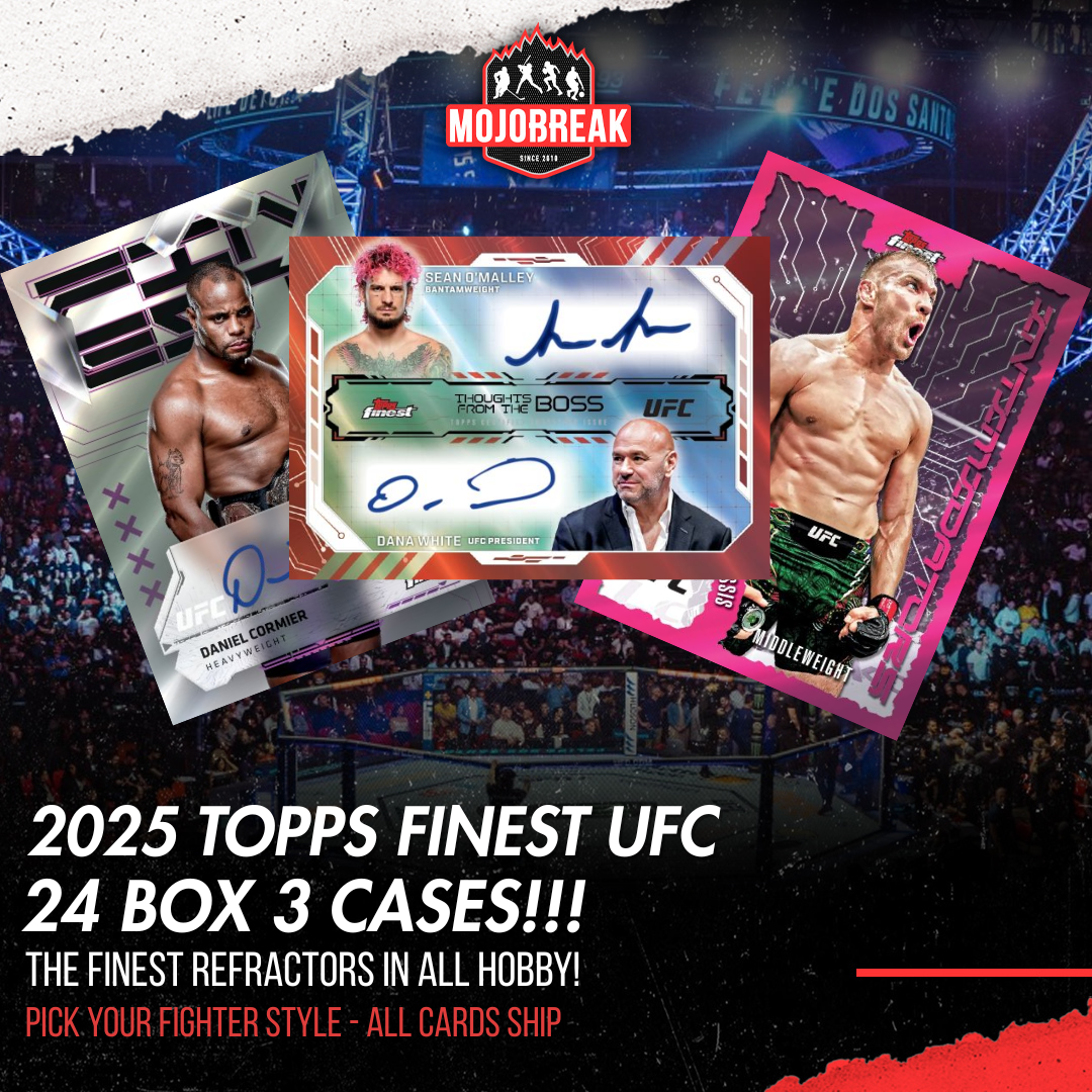 2025 Topps Finest UFC Hobby 3 Case 24 Box Pick Your Fighter #2