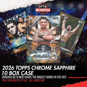 2026 Topps Chrome UFC Sapphire 10 Box Case Pick Your Fighter #2 (Listing 1 of 2)