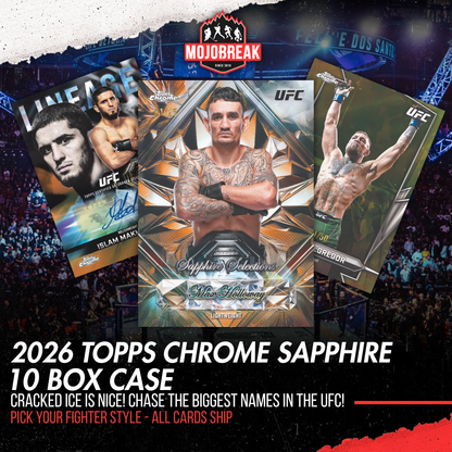 2026 Topps Chrome UFC Sapphire 10 Box Case Pick Your Fighter #2 (Listing 2 of 2)