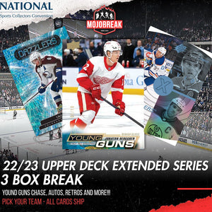 2022/23 Upper Deck Extended Series Hockey Hobby 3 Box Pick Your Team #1