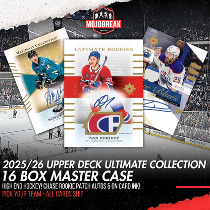 2025/26 Upper Deck Ultimate Collection Hockey Hobby 16 Box Master Case Pick Your Team #1