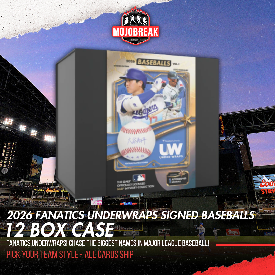 2026 Fanatics UW MLB Baseballs Volume One 12 Box Case Pick Your Team #2
