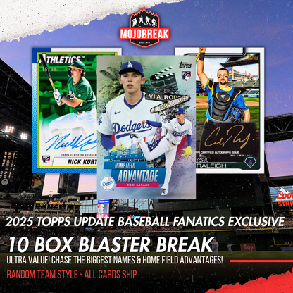 2025 Topps Update Baseball Fanatics Exclusive Value 10 Box Random Team #1