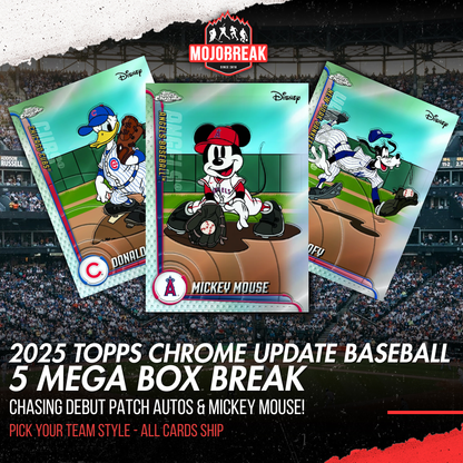 2025 Topps Chrome Update Series Baseball Fanatics Exclusive Mega 5 Box PYT #4