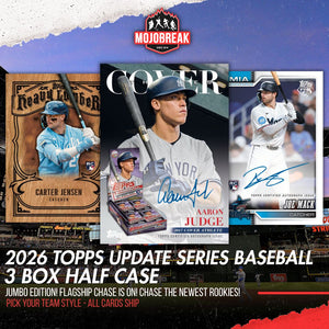2026 Topps Update Series Baseball Jumbo 3 Box Half Case Pick Your Team #2