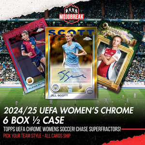 2024/25 Topps UEFA Women's Champions League Chrome Soccer Hobby 6 Box Pick Your Team #5