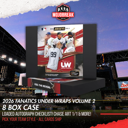 2026 Fanatics UW MLB Signed Jerseys Volume Two 8 Box Case Pick Your Team #1