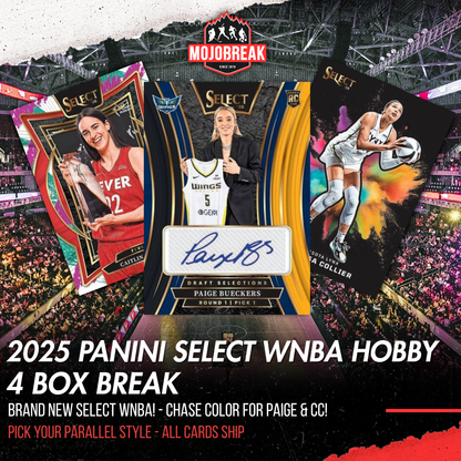 2025 Panini Select WNBA Hobby 4 Box Break Pick Your Parallel #1