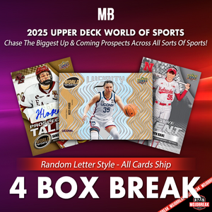 2025 Upper Deck World of Sports Volume One Hobby 4 Box Random Letter #1