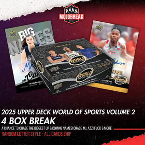 2025 Upper Deck World of Sports Volume Two Hobby 4 Box Random Letter #5