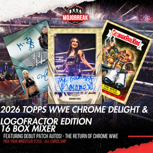 2026 Topps Chrome WWE Logofractor & Delight 16 Box Mixer Pick Your Wrestler #1