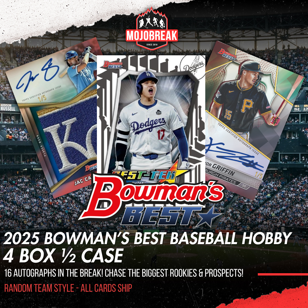 2025 Bowman's Best Baseball Hobby 4 Box Half Case Random Team #1
