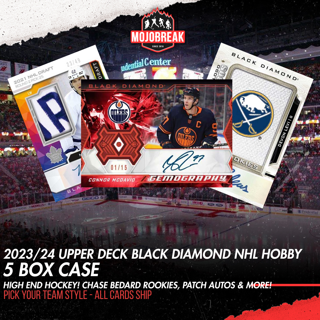 2023-24 Upper Deck Black Diamond Hockey 5 Box Case Pick Your Team #12