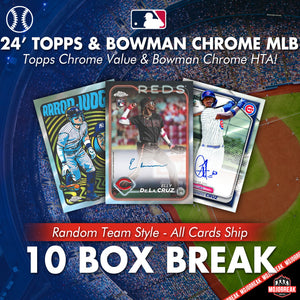 2024 Topps & Bowman Chrome Value 10 Box Random Team #3