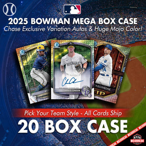2025 Bowman Baseball Mega 20 Box Case Pick Your Team #12
