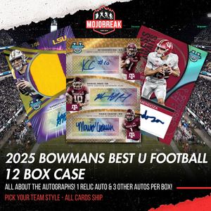 2025 Bowman University Best Football Hobby 12 Box Pick Your Team #8