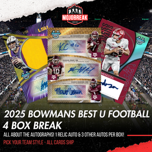 2025 Bowman University Best Football Hobby 4 Box Pick Your Team #5