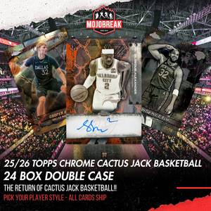 2025/26 Topps Chrome Cactus Jack Basketball 24 Box Double Case Pick Your Player #1