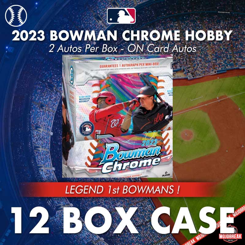 2023 Bowman Chrome MLB Hobby 12 Box Case PYT#2
