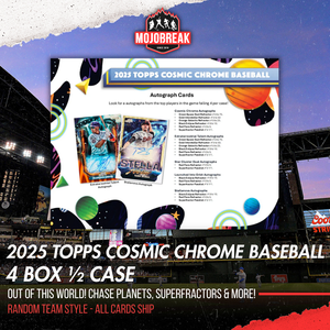 2025 Topps Cosmic Chrome Baseball Hobby 4 Box Break Random Team #1
