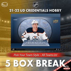 2021-22 Upper Deck Credentials NHL 5 Box Break PYT #6