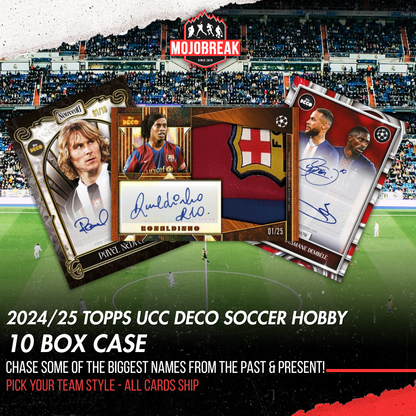 2025/26 Topps UCC Deco Soccer Hobby 10 Box Case Pick Your Team #3