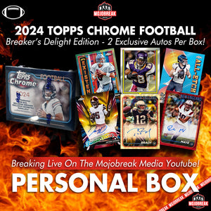 Personal Box - 2024 Topps Chrome Football Breaker's Delight Box (PB)