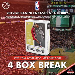 2019-20 Panini Encased NBA Hobby 4 Box Pick Your Team #1