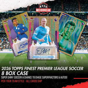 2026 Topps Finest Premier League Soccer Hobby 8 Box Case Pick Your Team #1