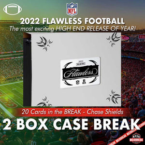 2022 Panini Flawless NFL Football 2 Box Case Pick Your Team #22