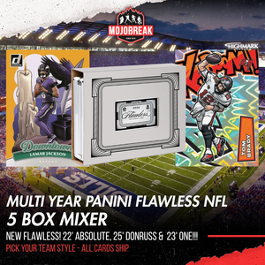 Multi Year Panini Flawless Absolute One Football Hobby 5 Box Mixer Pick Your Team #1