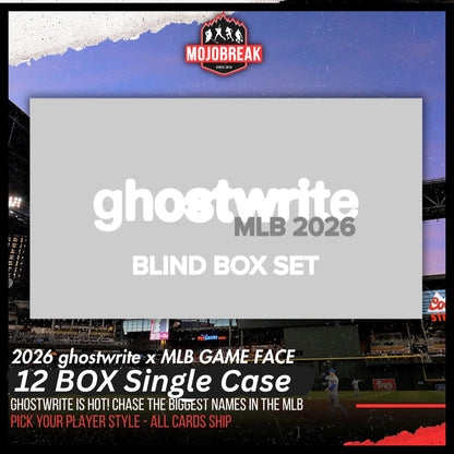 2026 ghostwrite x MLB Game Face 12 Box Single Case Pick Your Player #2