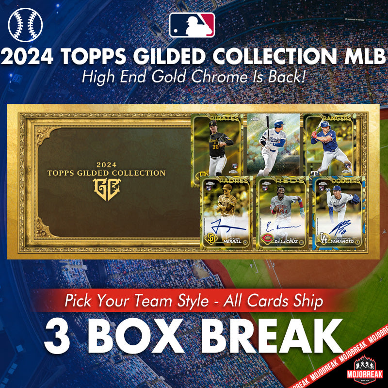 2024 Topps Gilded Collection Baseball 3 Box Half Case Pick Your Team #1