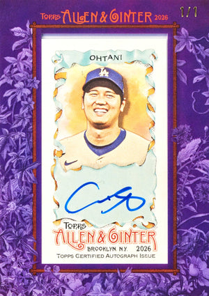 2026 Topps Allen & Ginter Baseball Hobby 6 Box Random Team #1