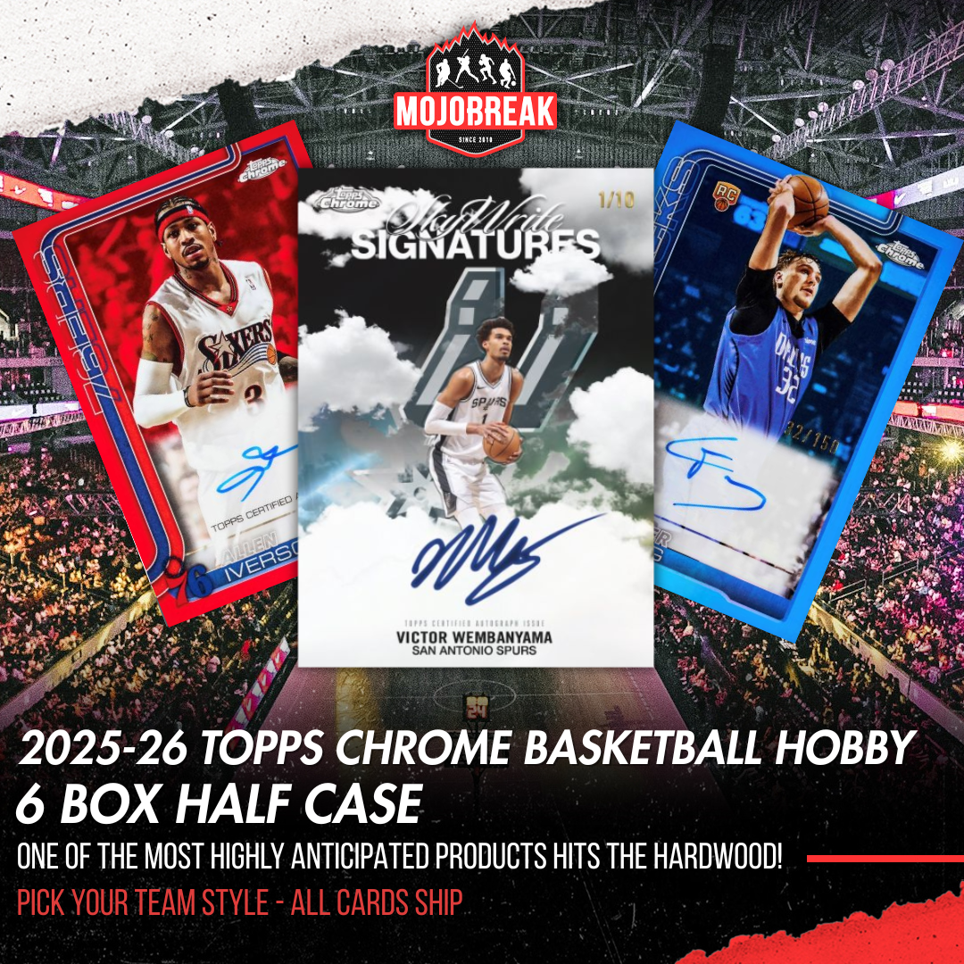 2025/26 Topps Chrome Basketball Hobby 6 Box Half Case Pick Your Team #7