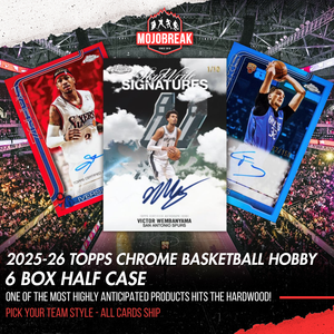 2025/26 Topps Chrome Basketball Hobby 6 Box Half Case Pick Your Team #4
