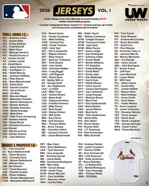 2026 Fanatics UW MLB Signed Jerseys Volume One 8 Box Case Pick Your Team #3