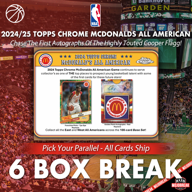 2024 Topps Chrome McDonald's All American Basketball Hobby 6 Box Pick Your Parallel #5 (PYP)