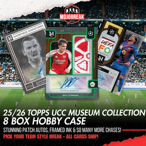 2025/26 Topps UEFA Club Competitions Museum Collection Soccer Hobby 8 Box Case Pick Your Team #2
