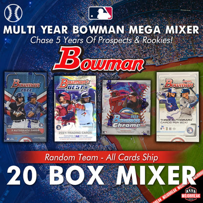 Multi Year Bowman Grandslampalooza 20 Box Mega Mixer RT #1