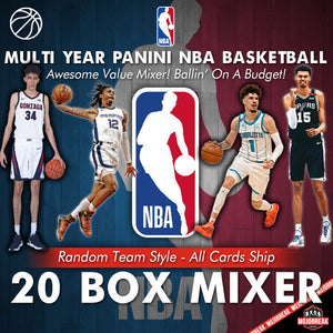 Multi Year Panini NBA 20 Box Value Mixer Random Team #1