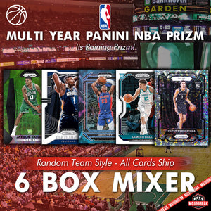 Multi Year Panini Prizm NBA 6 Box Mixer Random Team #1