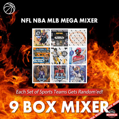 NFL NBA MLB 9 Box MONSTER MEGA Mixer RT #3