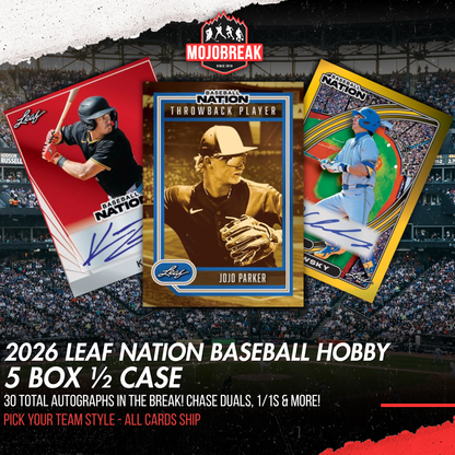 2026 Leaf Nation Baseball Hobby 5 Pick Your Team #1